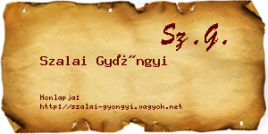 Szalai Gyöngyi névjegykártya